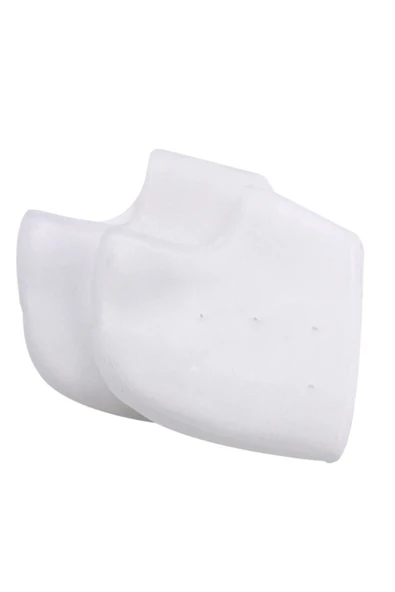 Silikon Topuk Çorabı Beyaz Renk - Resim 2