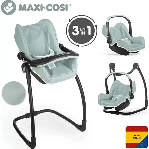Smoby Maxi-Cosi Oyuncak Bebek Mama Sandalyesi Puset ve Salıncak - 4