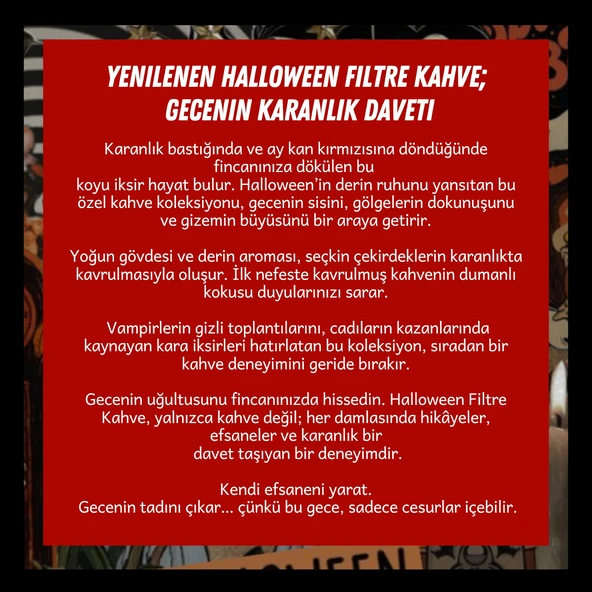 Halloween Coffee - Cadılar Bayramı Kahve 200 Gr - Resim 6