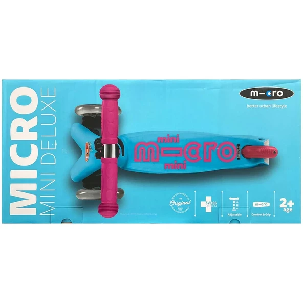 Micro Mini Micro Deluxe 3 Tekerlekli Scooter Turkuaz - Resim 5