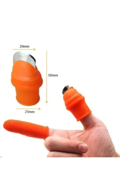 Silikon Parmak Koruyucu Meyve Toplama Aracı Bahçe Kesme Bıçak Eldiven-ab - Resim 2