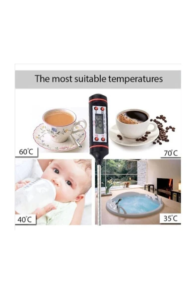 Züka Yemek,et, Gıda Dijital Sıcaklık Ölçer / Dijital Gıda Termometresi ürün görseli 1