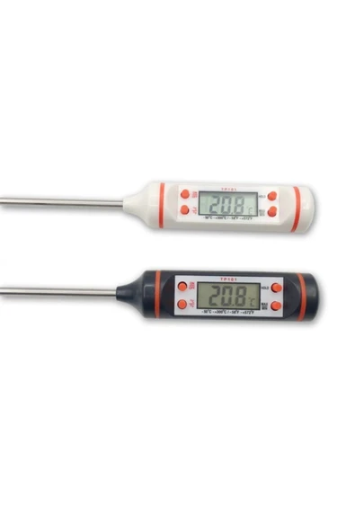Siyah Dijital Lcd Gıda Yemek Termometresi Batırmalı Mutfak Termometresi - Resim 5