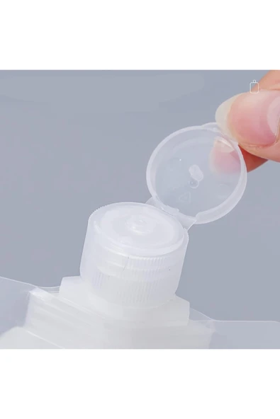 Taşınabilir Sıvı Seyahat Kiti Pratik Sıvı Seyahat Torbası Makyaj Çantası 3 Adet 100 ml - Resim 6