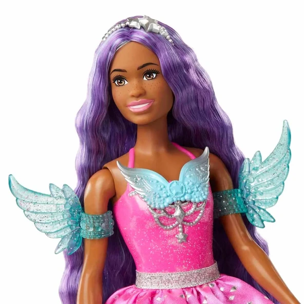 Barbie Sihirli Dokunuş Peri Masalı Elbiseli Bebek HLC31 - Resim 3