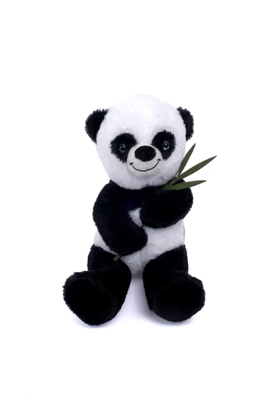 Peluş Bambulu Panda Sevimli Dekoratif Hediyelik Uyku ve Oyun Arkadaşı - 3