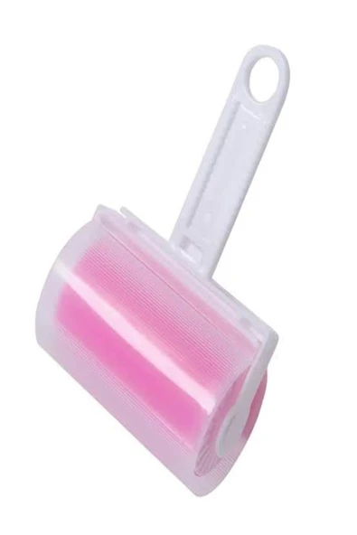 Yıkanabilir Pratik Tüy Ve Toz Toplama Rulosu Aparatı PEMBE - Resim 2