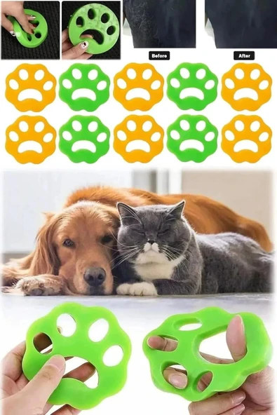 Tüy Toz Toplayıcı Özel Pati Tasarımlı 5 ADET - Resim 2