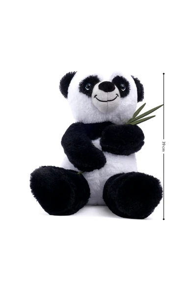 Peluş Bambulu Panda Sevimli Dekoratif Hediyelik Uyku ve Oyun Arkadaşı - 2