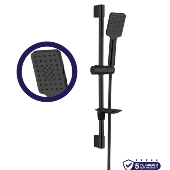 DROM DUSJ SÜRGÜLÜ DUŞ SETİ ( SİYAH ) ürün görseli