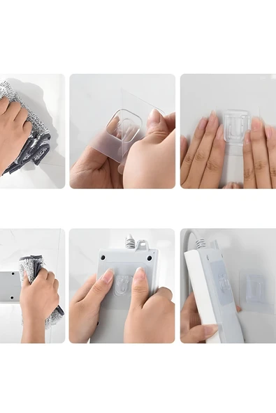 Turuncu Geçmeli Klips Eşya Sabitleme Askısı 2'Li Plastik 4 ürün görseli 1