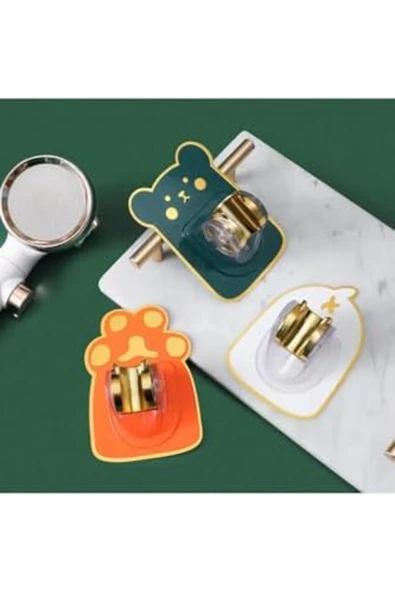 ŞirinShop Yapışkanlı Hayvan Figürlü Hareketli Duş Başlığı Tutucu 1 Adet 1108107 - Resim 3