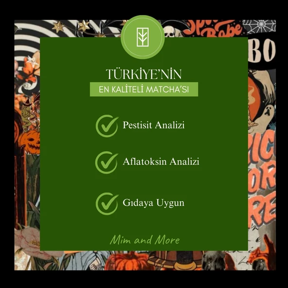 Halloween Matcha - Cadılar Bayramı Matcha 25 G - Resim 6