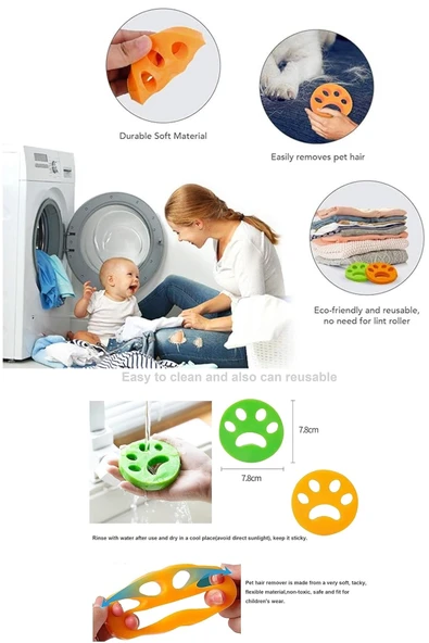 Tüy Toz Toplayıcı Özel Pati Tasarımlı 2 Adet - Resim 3