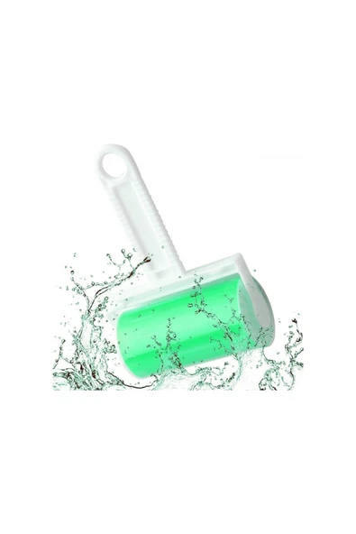 Yıkanabilir Tüy Kıl Toz Toplama Rulosu Halı Koltuk Evcil Hayvan Tüy Kıl Temizleyici Yeşil ürün görseli 1