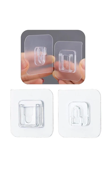 Sunup SN-14863 Kendinden Yapışkanlı Çift Taraflı Ayarlanabilir Askı Aparatı Tekli ürün görseli 1