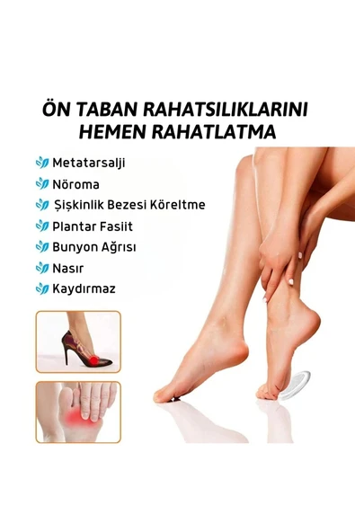Silikon Kaydırmaz Ayakkabı Tabanlık, Kendinden Yapışkanlı Nasır Koruyucu Ayakkabı Tabanlığı - 6