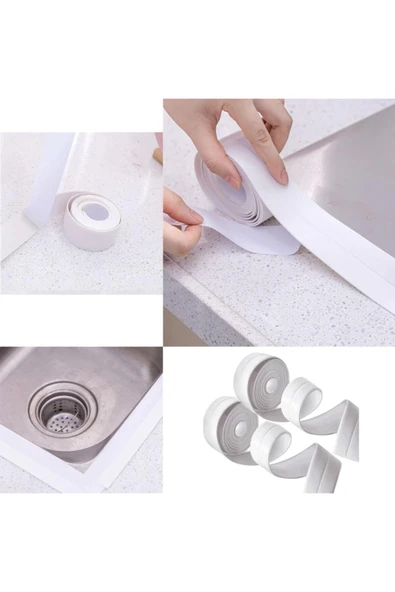 Su Sızdırmaz Bant Nem Küf Önleyici Lavabo Evye Küvet Kenar Bandı ürün görseli 1