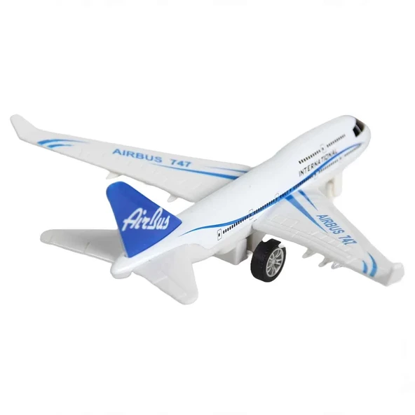 Metal Çekbırak Işıklı Sesli Yolcu Uçağı - Resim 5