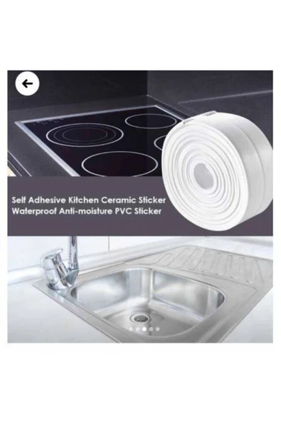 Su Sızdırmaz Banyo Mutfak Lavabo Küvet Izolasyon Şerit Bant - Resim 2