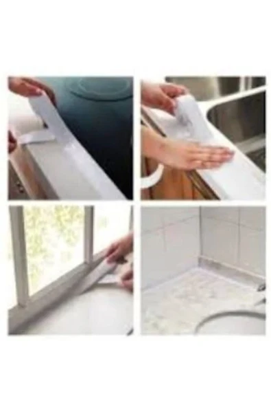 Su Sızdırmaz Geçirmez Tamir Bant Lavabo Küvet Kenar Mutfak Banyo - Resim 2
