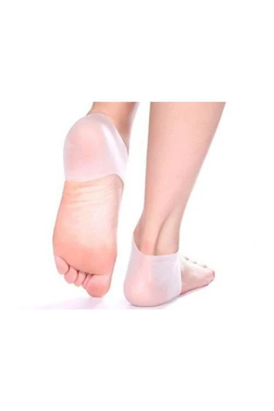 Topuk Çatlak Koruyucu Giymeli Silikon Ped Çorap - Resim 4