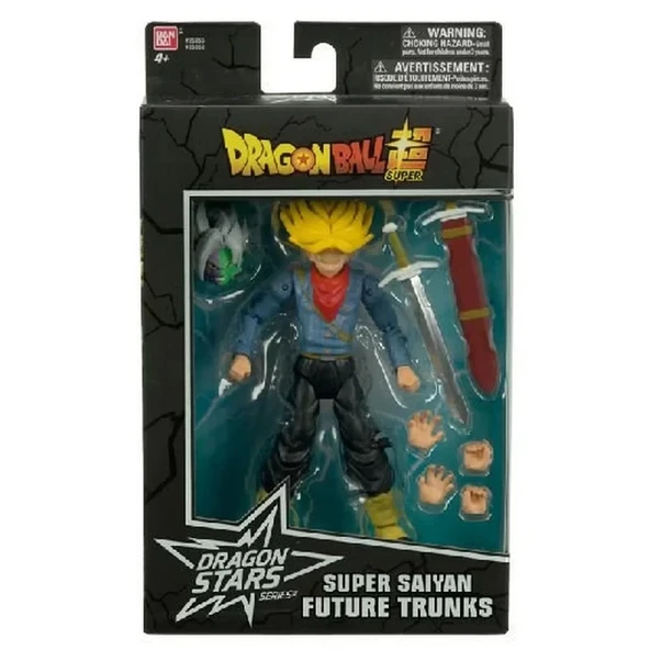 Bandai Dragon Ball Super Saiyan Future Trunks Poz Verilebilir Figür - Resim 3
