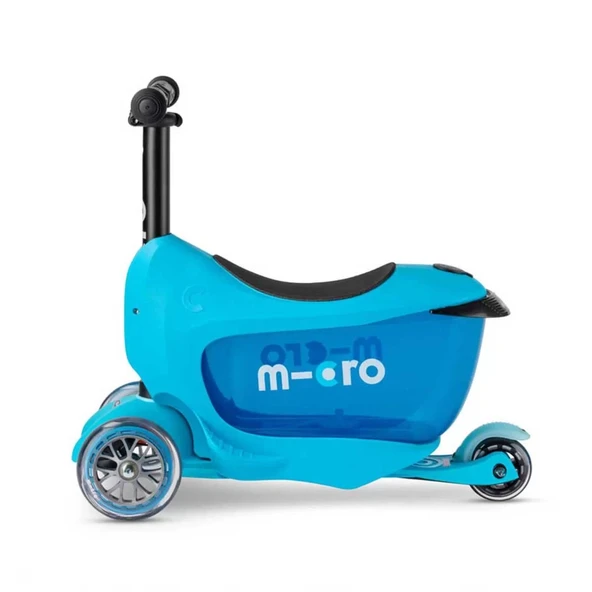 Micro Mini2go Deluxe Plus Scooter Mavi - Resim 2