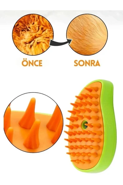 Şarjlı Soğuk Buharlı Kedi Köpek Fırçası Tarağı - Resim 4