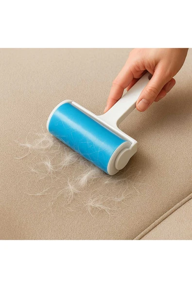 Tüy Toz Toplama Rulosu Yıkanabilir Elbise Halı Koltuk Kedi Köpek Hayvan Tüyü Temizleme Aparatı - Resim 5