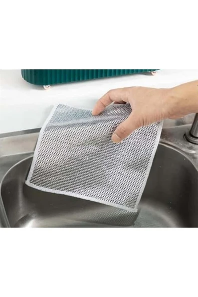 Tencere Tava Ovma Bezi - Çizik Yapmaz, Naylon, 20 cm x 20 cm - Resim 2