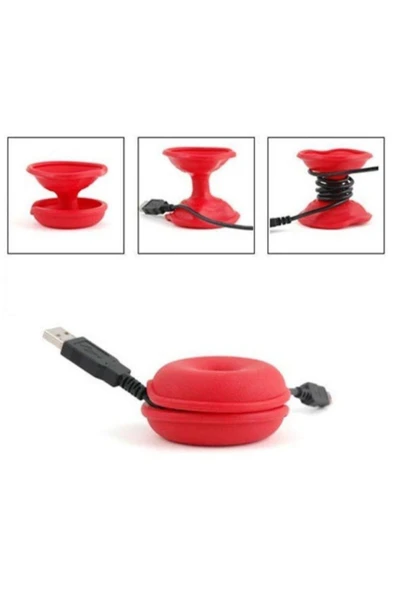 Şarj Laptop Tv Kablo Toplama Kablo Düzenleyici Makara 3 Adet - Resim 5