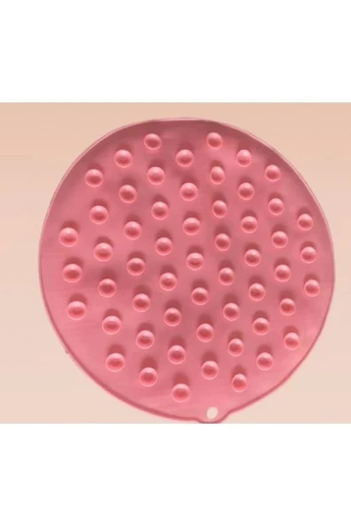 Yuvarlak Vantuzlu Banyo Sırt Kese Matı 26 cm - Resim 5