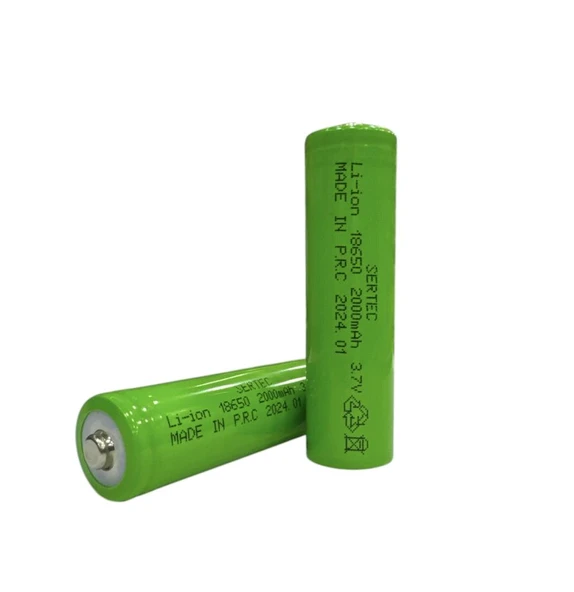 18650 3.7V 2000 Mah 1C Li-ion Şarjlı Pil Başlı ürün görseli 1