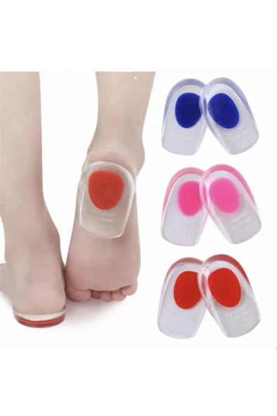 Tabanlık Gizli Topuk Dikeni Yastığı Boy Uzatıcı Silikon Ortopedik Taban Topuk Dikeni Batma Önleyici - Resim 4