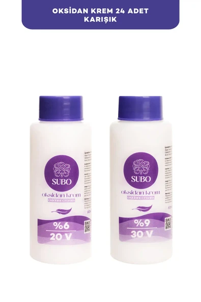 SUBO OKSİDAN KREM MİX (12 %6 20 VOLUME+12 %9 30 VOLUME ) 24X60  ml