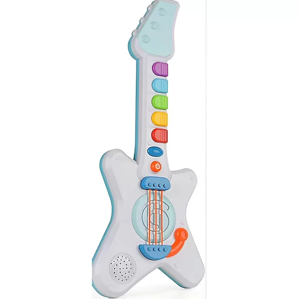 Işıklı Müzikli ve Çok Fonksiyonlu Rock'n Roll Gitar ürün görseli
