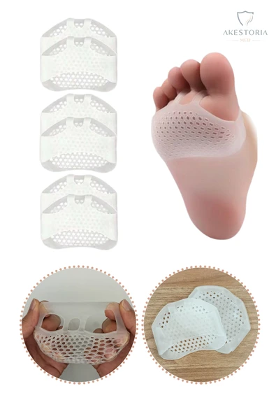 Ten/beyaz Renk 1 Çift Silikon Ayak 5 Parmak Ayırıcı Ve Koruyucu Fc-047 ürün görseli 1