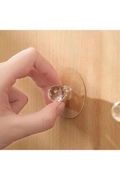 ŞirinShop 2 Adet Kendiliğinden Güçlü Yapışkanlı Kulp Askısı Tutma Kolu 1108107 - Resim 2