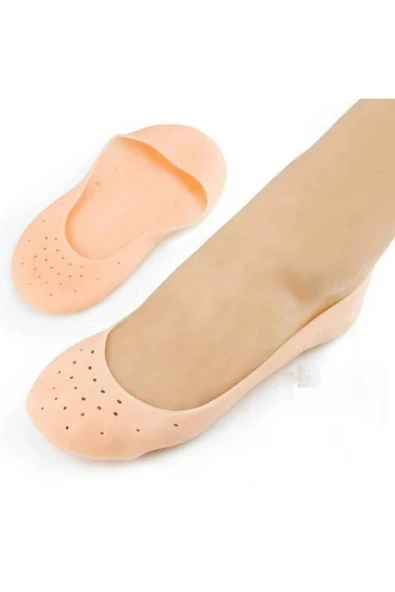 Topuk çatlak giderici slikon ayak koruyucu çorap yumuşak slikon patik çorap - Resim 2