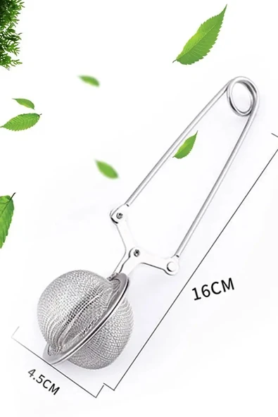 Yeni Nesil Çay Demleme Süzgeci Bitki Çayı Demleme Süzgeç Açılır Mekanızma Demleme Aparatı - Resim 5