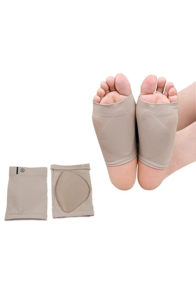 Taban Desteği Kumas Düz Tabanlık Önleyici Medikal Ortopedik Tabanlık Ayak Ark Destek Çorabı Içe Bas ürün görseli 1
