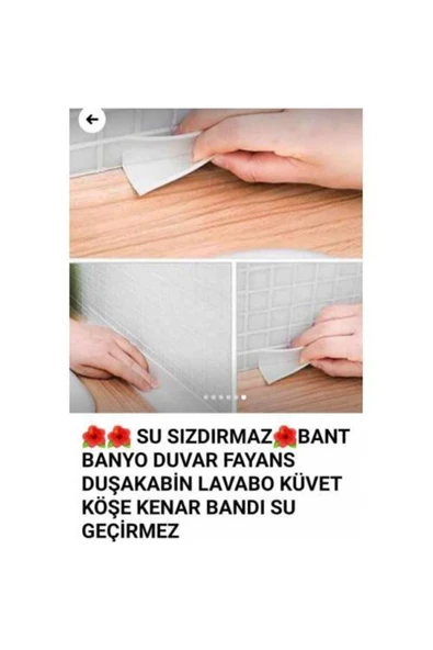 Su Sızdırmaz Banyo Mutfak Lavabo Küvet Izolasyon Şerit Bant - Resim 5