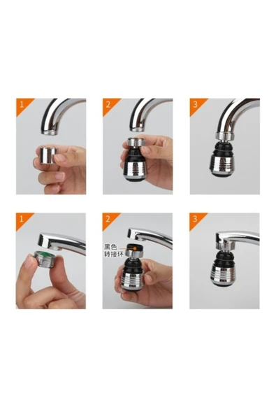 Su Tasarruflu 2 Modlu Musluk Başlığı Kısa - Resim 2