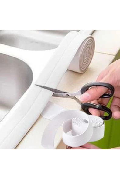 Su Sızdırmaz Banyo Mutfak Lavabo Küvet İzolasyon Şerit Bant (4172) Yeni!!! - Resim 3
