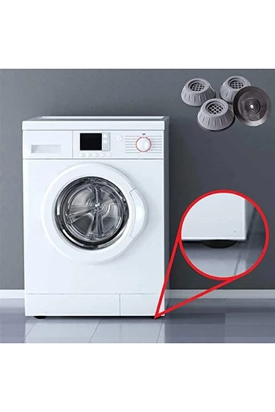 ŞirinShop Çamaşır Makinesi Sarsıntı Titreşim Ses Önleyici Kaydırmaz Ayak 4lü Set 1108107 - 2