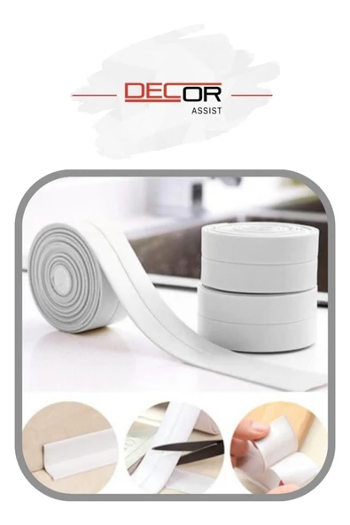 Su Sızdırmaz Geçirmez Bant Ile Lavabo/küvet/duş/klozet Kenar Bandı | - 3.2m X 38mm ürün görseli 1