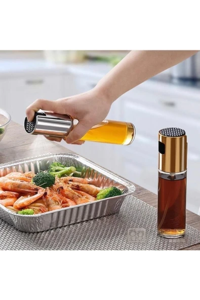 Zeytinyağı/sirke/yağ Püskürtücü Cam Sprey Yağdanlık 100ml - Airfryer Pişirme Öncesi Sprey Yağlık - 3