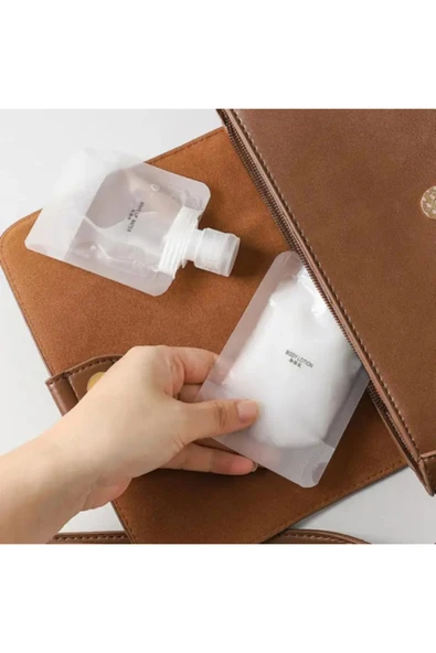 Taşınabilir Sıvı Seyahat Kiti Pratik Sıvı Seyahat Torbası Makyaj Çantası 3 Adet 100 ml ürün görseli 1