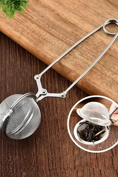 Yeni Nesil Çay Demleme Süzgeci Bitki Çayı Demleme Süzgeç Açılır Mekanızma Demleme Aparatı - Resim 6